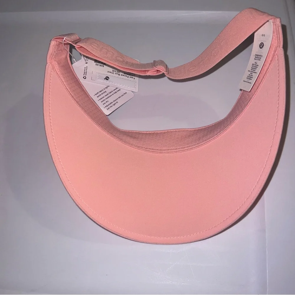 * Lululemon Fast Paced Wide Band Running Visor Dew Pink - Picture 4 of 4
